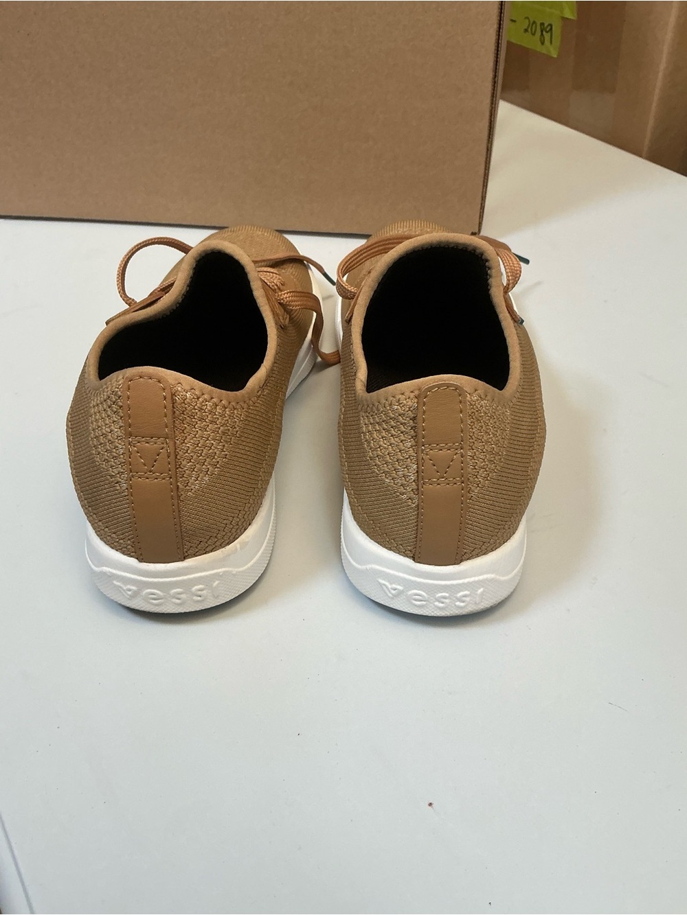 2417 -Vessi Weekend Waterproof Sneaker Oak Brown Tan Women Size 8 W8 - Picture 5 of 8